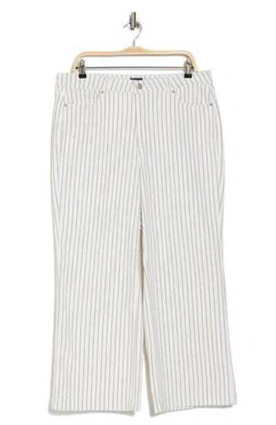 Nydj Teresa Stripe Ankle Wide Leg Jeans In Beach Cruise Stripe