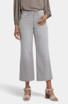 Nydj Teresa Waist Match Ankle Wide Leg Jeans In Grenada Mist