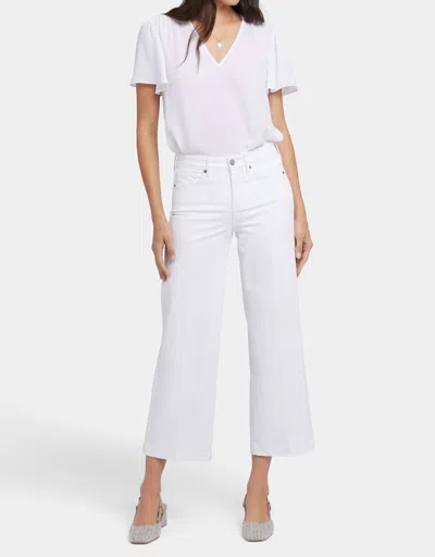 Nydj Teresa Wide Leg Ankle Jeans In Optic White