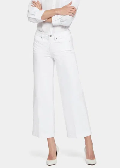 Nydj Teresa Wide Leg Ankle Jeans In Optic White