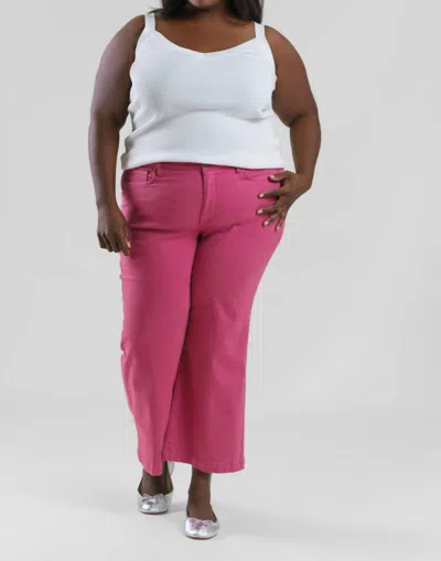 Nydj Teresa Wide Leg Ankle Jeans In Slate Rose In Multi