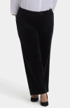 Nydj Teresa Wide Leg Corduroy Pants In Black