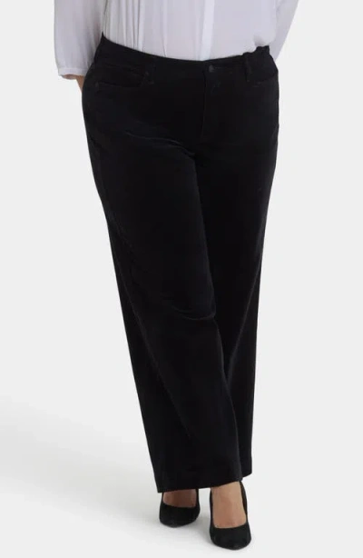 Nydj Teresa Wide Leg Corduroy Pants In Black