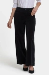 Nydj Teresa Wide Leg Corduroy Pants In Black