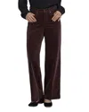 Nydj Teresa Wide Leg Corduroy Pants In Burgundy