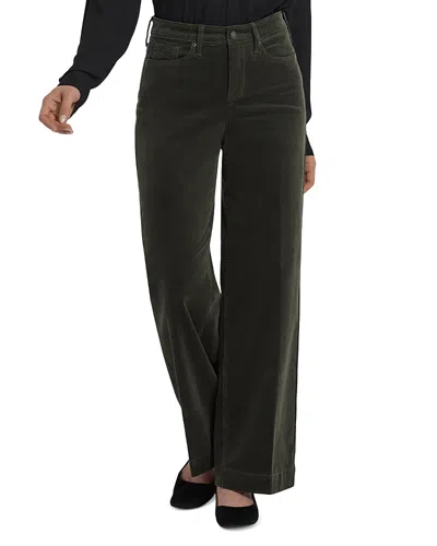 Nydj Teresa Wide Leg Corduroy Pants In Green