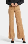 Nydj Teresa Wide Leg Corduroy Pants In Sand Dune
