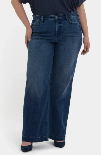 Nydj Teresa Wide Leg Jeans In Blue