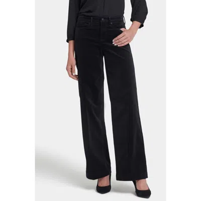 Nydj Teresa Wide Leg Corduroy Pants In Black