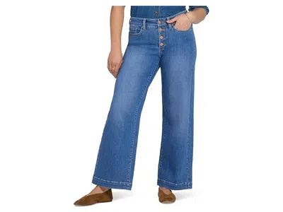 Nydj Teresa Wide Leg Jeans In Blue Paradise
