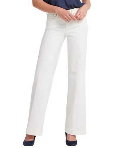 NYDJ TERESA WINTER WHITE WIDE LEG JEAN