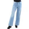 Nydj Teresa Womens Slimming High Rise Wide Leg Jeans In Multi