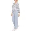 Nydj Teresa Womens Striped Corduroy Ankle Pants In Multi