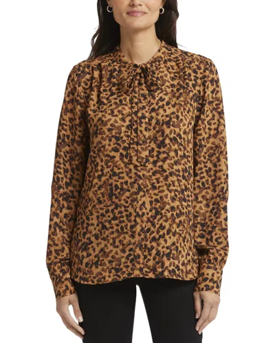 NYDJ TIE NECK BLOUSE