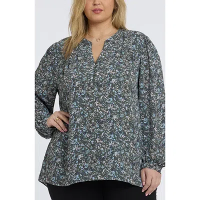 Nydj Trinity Long Sleeve Top In Multi