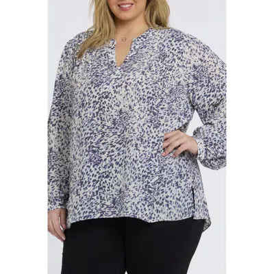 Nydj Trinity Long Sleeve Top In Purple