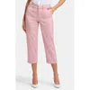 Nydj Utility Coquette Straight Leg Jean In Pink