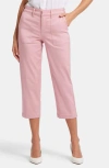 Nydj Utility High Waist Crop Pants In Pink