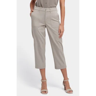 Nydj Utility High Waist Crop Pants In Saddlewood