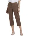 Nydj Womens Pocket Manmade Khaki Pants