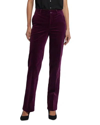 Nydj Velvet Straight Leg Pants In Black
