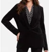 Nydj Velveteen Tuxedo Jacket In Black