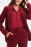 Nydj Velveteen Tuxedo Jacket In Wild Currant