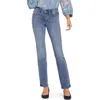 Nydj Waist Match Marilyn Straight Leg Jeans In Romance