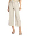 Nydj Linen Blend Crop Wide Leg Pants In Feather