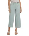 Nydj Linen Blend Crop Wide Leg Pants In Tomatillo
