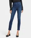 Nydj Petite Skinny Ankle Pull On Jeans With Side Slits In Wellspring