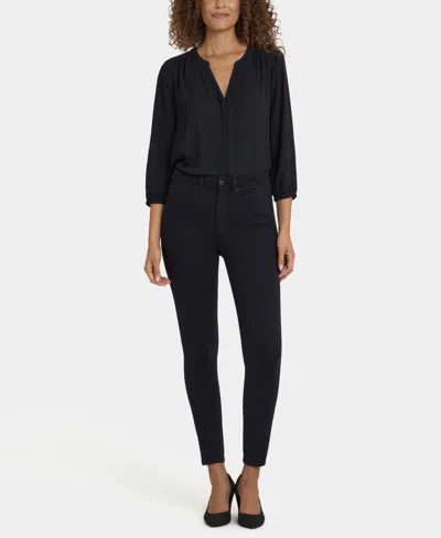 Nydj Women's Ami Skinny Contoured Seam Jeans In Black