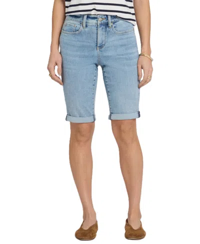 Nydj Women's Briella Roll Cuff Jean Shorts In Mist Springs