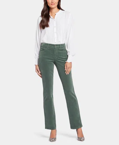 Nydj Women's Corduroy Marilyn Straight Jeans In Green