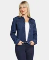 Nydj Frayed Denim Jacket In Rio Rapids In Underground