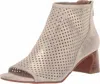 NYDJ WOMEN'S GABBEQA HEELED SANDALS IN METALLIC SUEDE PEWTER