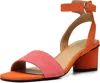 Nydj Women's Georgia Heeled Sandal In Watermelon Suede In Multi