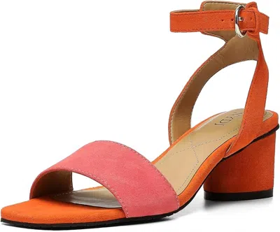 Nydj Women's Georgia Heeled Sandal In Watermelon Suede In Multi