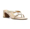 Nydj Women's Glam Block Heel Sandals In Light Gold In Gold