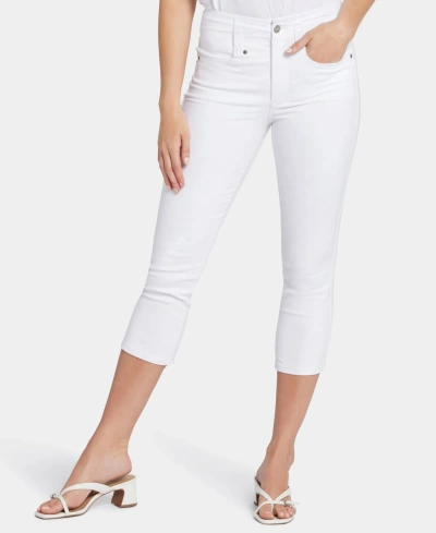 Nydj Women's Hr Ami Skinny Capri Jeans In Optic White
