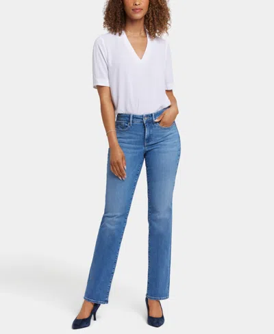 Nydj Womens Relaxed Denim Tapered Leg Jeans In Newport Sky