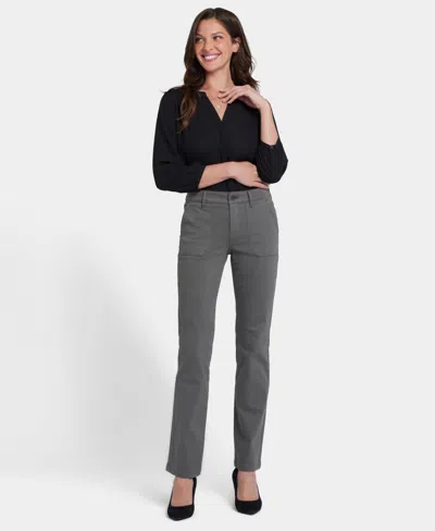 NYDJ WOMEN'S MARILYN STRAIGHT UTILITY POCKET JEANS