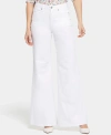 Nydj Petite Mia Palazzo Jeans In Optic White In White