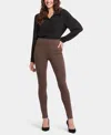 Nydj Womens Stretch Manmade Leggings In Coffee Bean