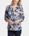 Nydj Pintuck Blouse In Cloud Nine