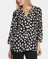 Nydj Pintuck Back Yoke Top In Matilda Dot