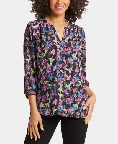 NYDJ WOMEN'S PINTUCK BLOUSE TOP