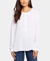 Nydj Simone Popover Blouse In White