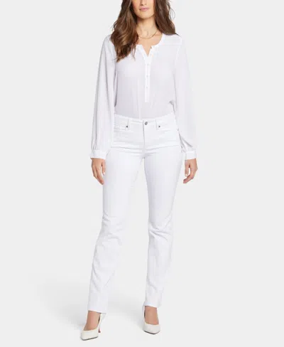 Nydj Women's Straight Leg Jeans In Optic White