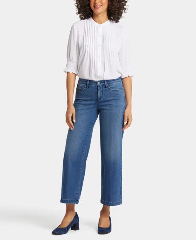 Nydj Women's Teresa Wide Leg Ankle Jeans In Mission Blue